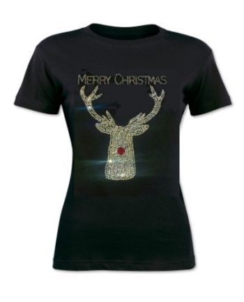 Diamante Reindeer T-Shirt