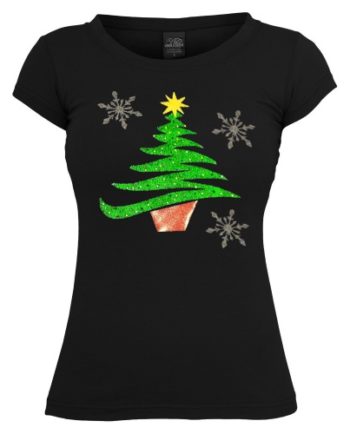 Glitter Tree Christmas T-Shirt