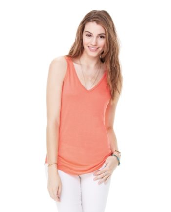 Soft Drapey V-Neck Tank Style T-Shirt