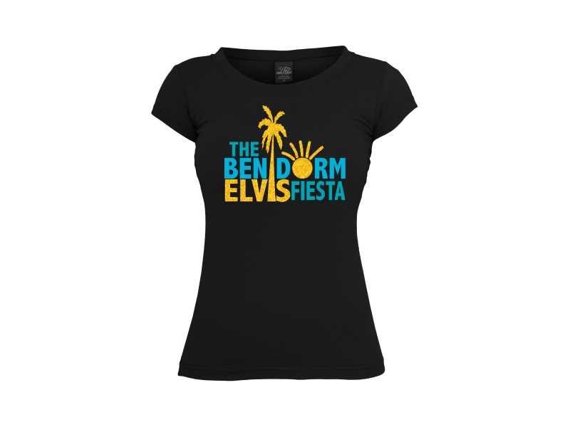 Benidorm Elvis Fiesta Ladies T-Shirt - Image 3