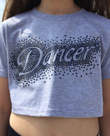 Grey Crop Dancer T-Shirt