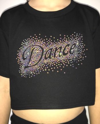 AB Crystal Dance Crop T-Shirt