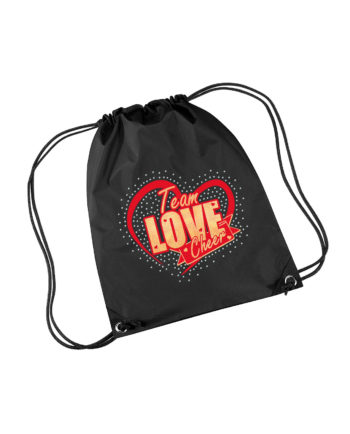 Team Love Cheer Drawstring Gym Bag
