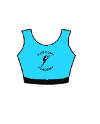 Raie Copp Academy Crop Top**CUSTOM LYCRA 6-8 WEEK LEAD TIME**