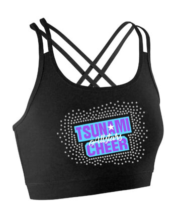 Tsunami Allstars Cheerleading Back Detail Crop Top