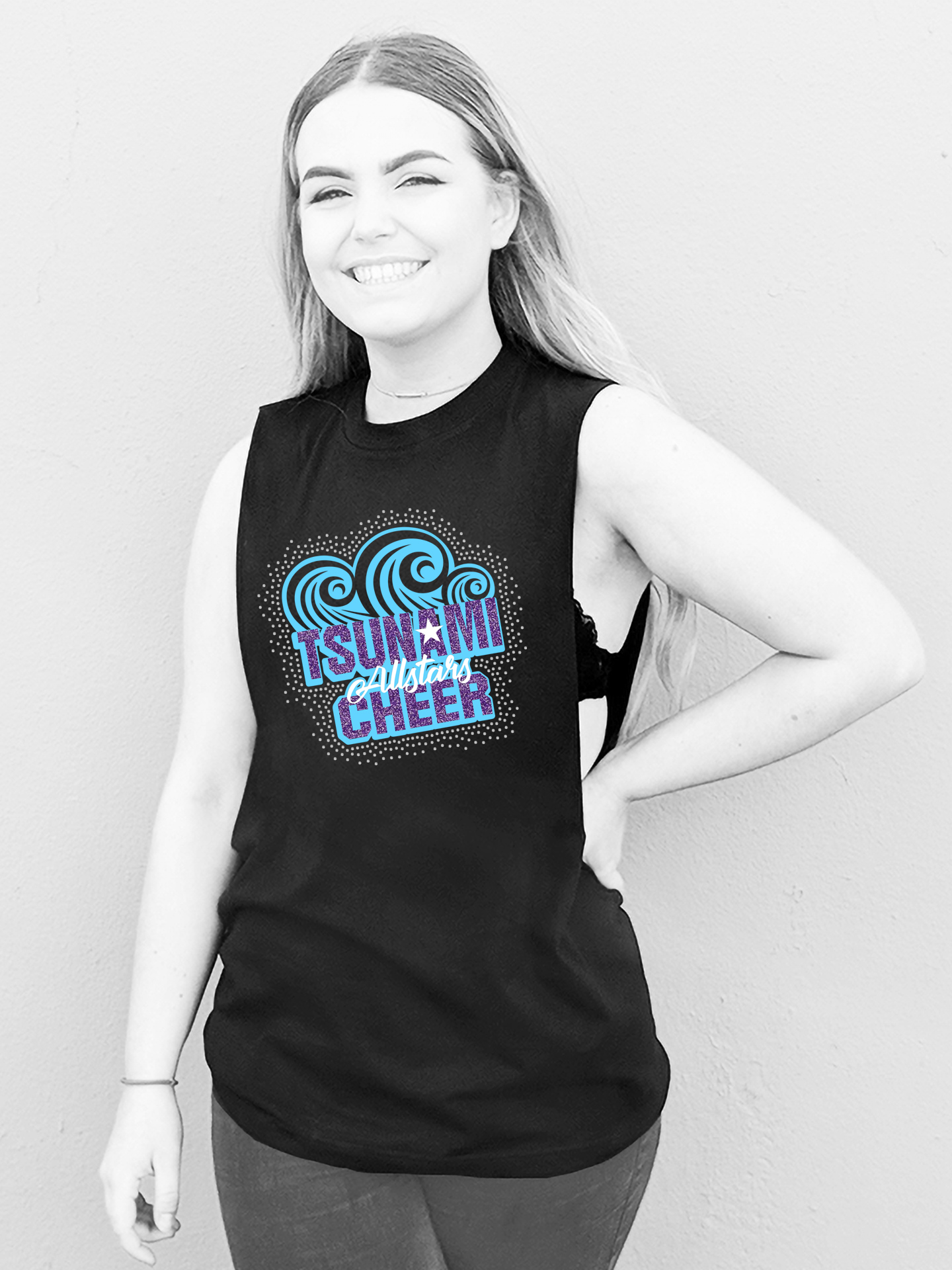 Tsunami Allstars Cheerleading Open Side Vest