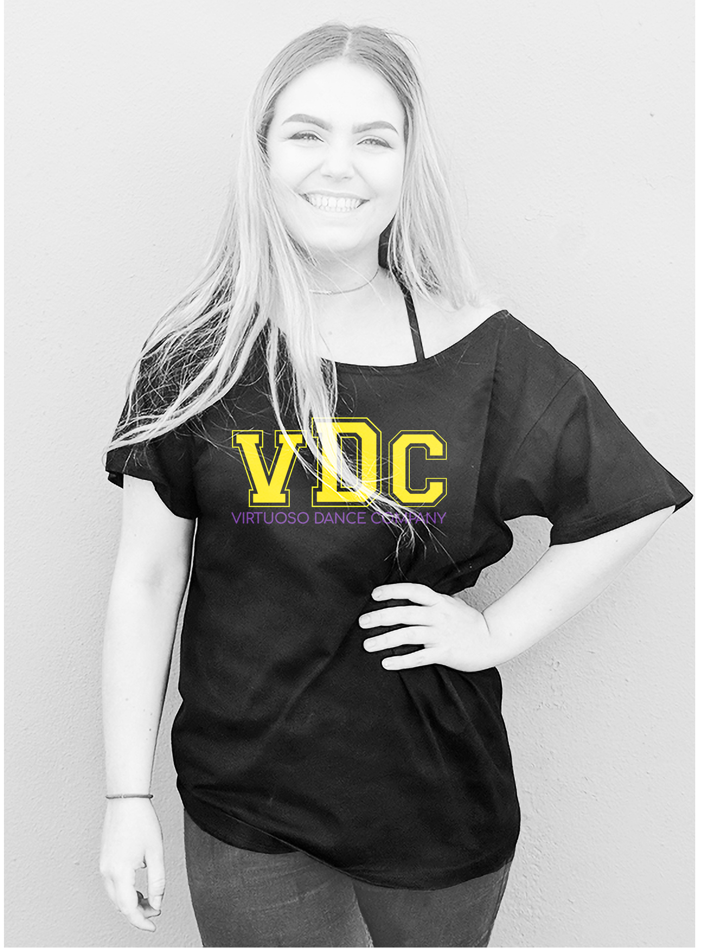 Virtuoso Dance Company Off Shoulder T-Shirt - Image 2
