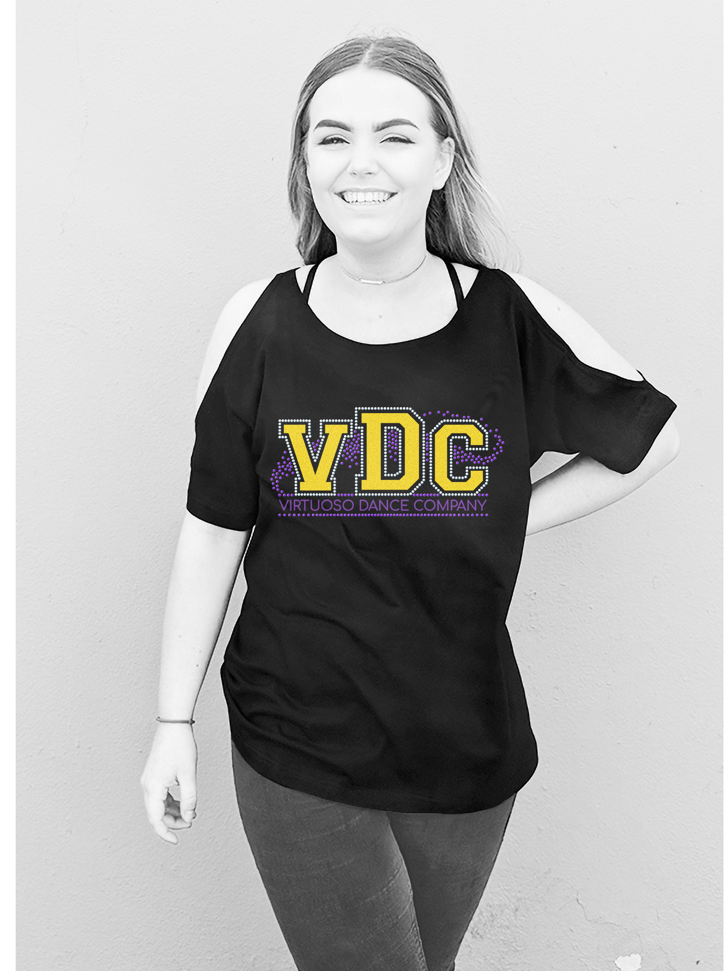 Virtuoso Dance Company Cold Shoulder T-Shirt