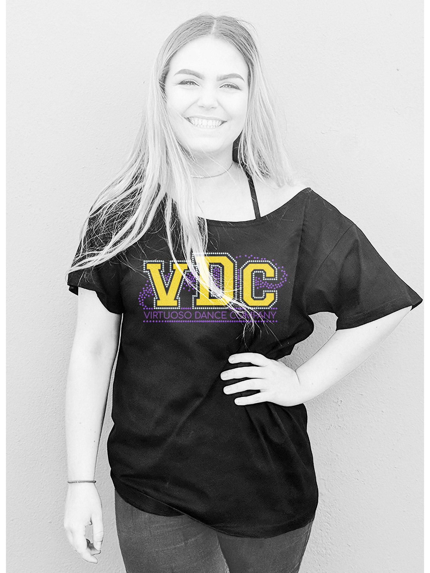 Virtuoso Dance Company Off Shoulder T-Shirt