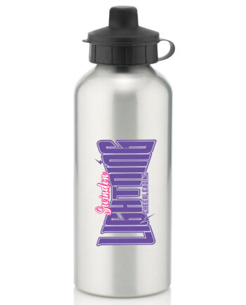 Swindon Lightning Cheerleading Club Silver Water Bottle