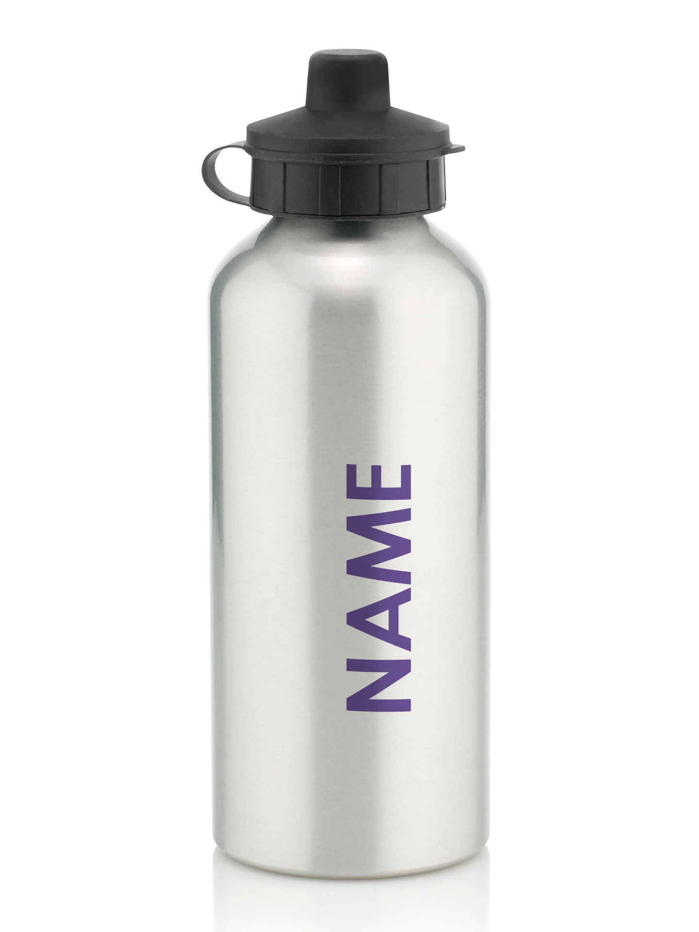 Swindon Lightning Cheerleading Club Silver Water Bottle - Image 2