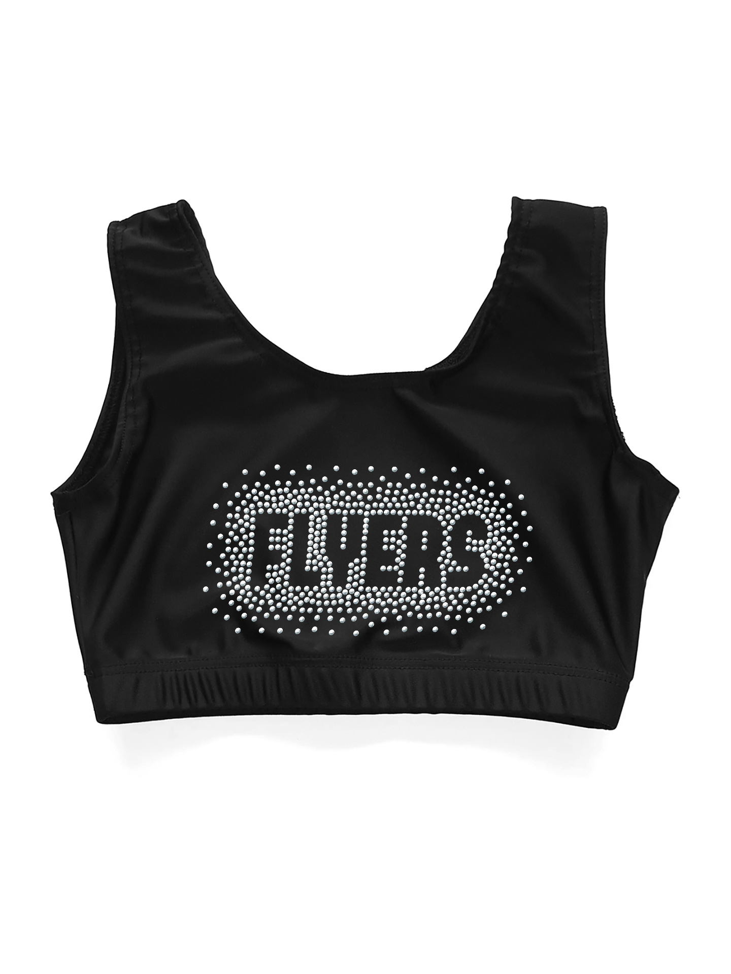 Solid Lycra Sparks Fly Crop Top