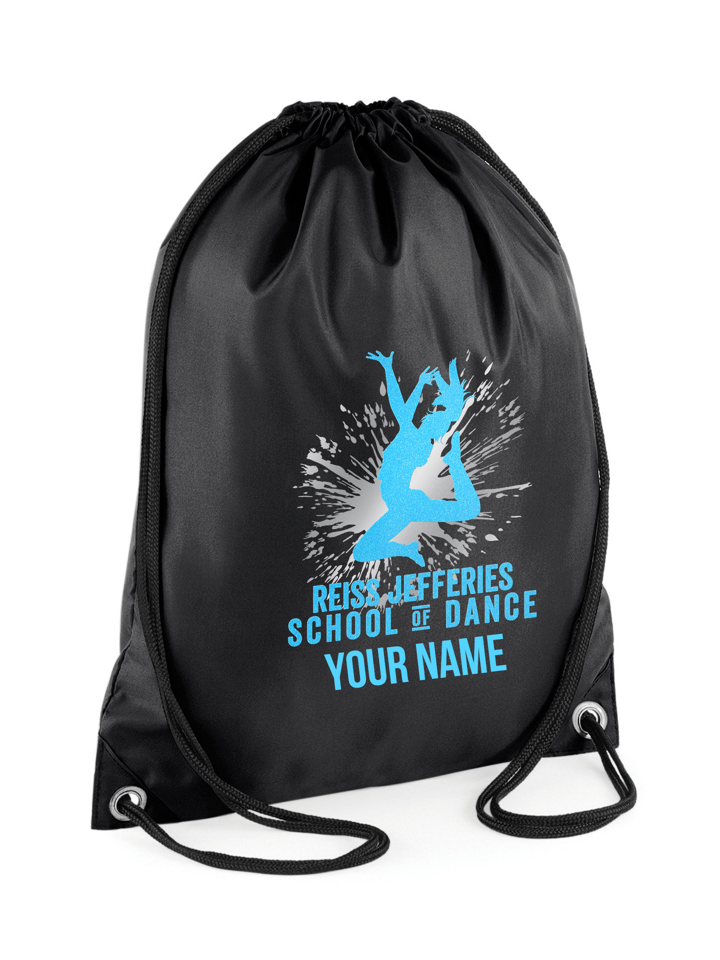 Reiss Jefferies School of Dance Drawstring Gym Bag Rock the Dragon