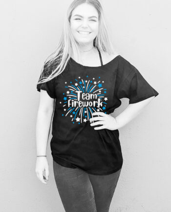 Team Firework Wide Neck T-Shirt
