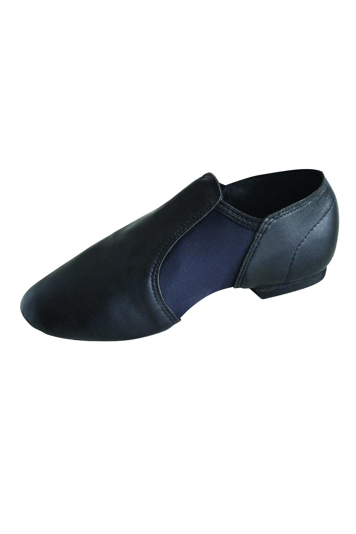 black slip on split sole jazz shoes
