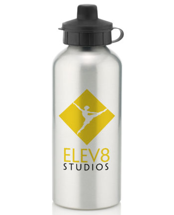 Elev8 Studios Silver Water Bottle