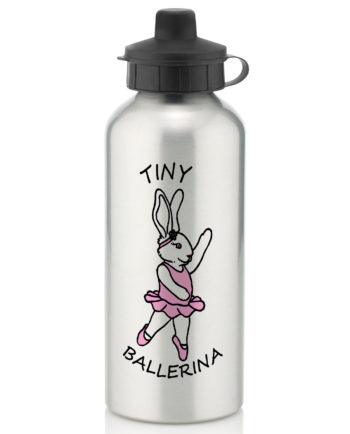 The Dance Studio Herts Tiny Ballerina Silver Water Bottle