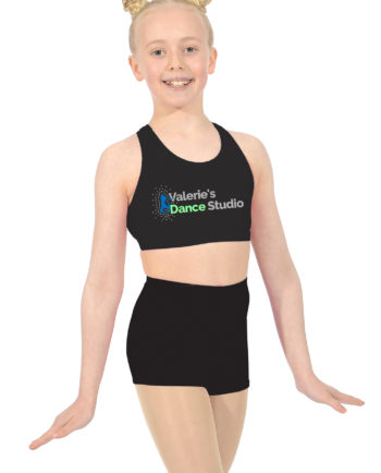 Valerie's Dance Studio Lycra Crop Top