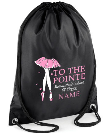 To The Pointe Drawstring Gym Bag