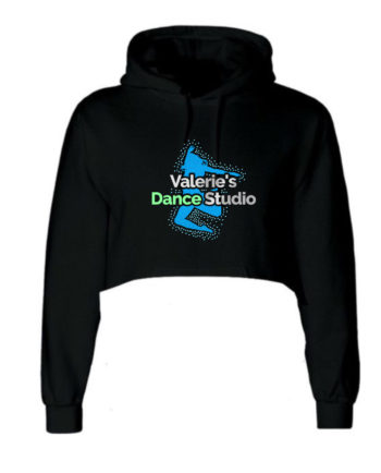 Valerie's Dance Studio Cropped Hoodie
