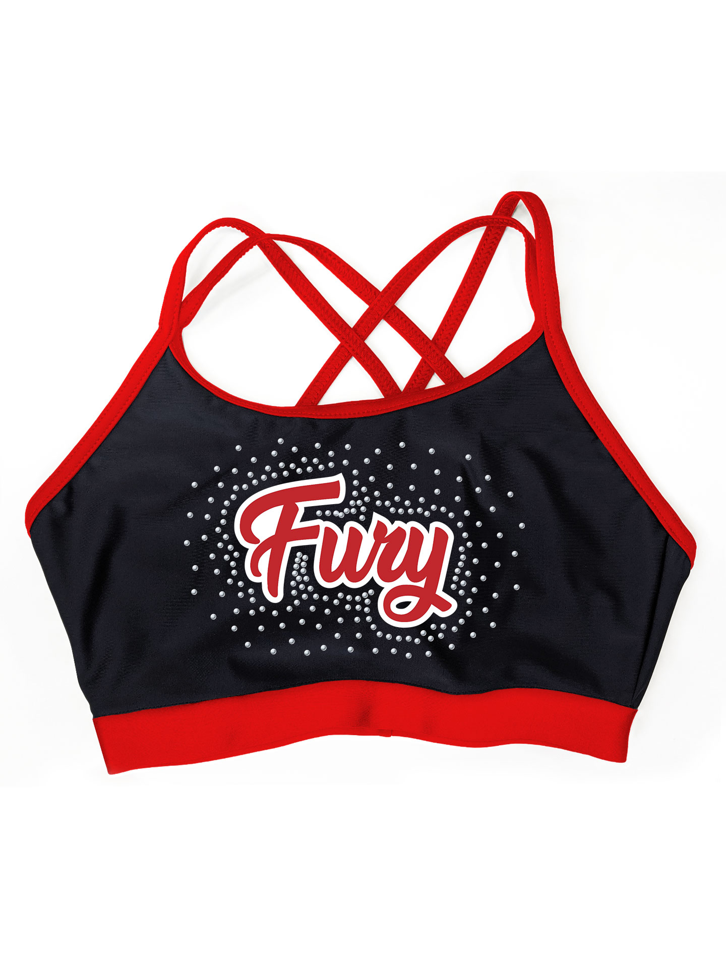 Caterham Allstars Cheerleading Fury Lycra Top**CUSTOM LYCRA 6-8 WEEK LEAD TIME**