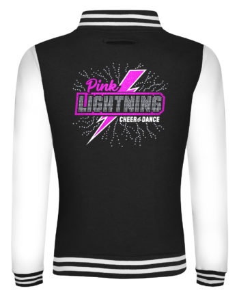Pink Lightning Cheer Varsity Jacket