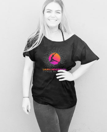 Laura Henderson Dance Academy Wide Neck T-shirt