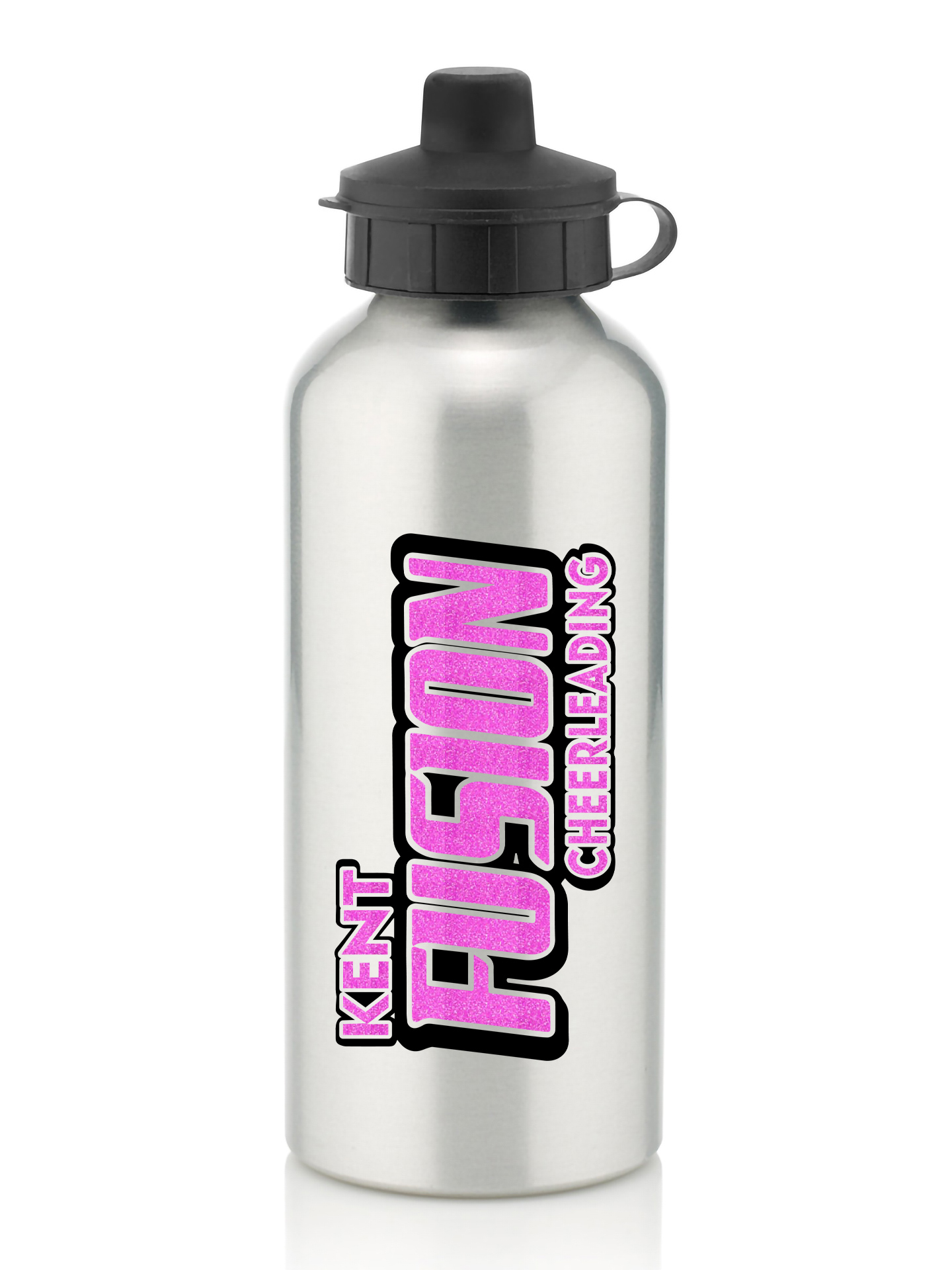 Kent Fusion Cheerleading Silver Water Bottle