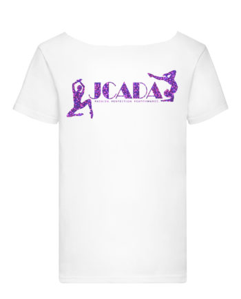 JCADA Limited Edition White Slouch Neck T-Shirt