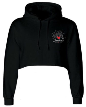 Dover Dance Academy Glitter Personalisation Cropped Hoodie