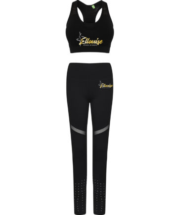 Ellouise School Of Dance Panelled Leggings and Crop Top Set