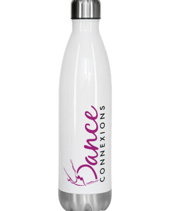 Dance Connexions White Stainless Steel Drinks Bottle