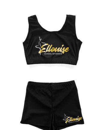 Ellouise School Of Dance Lycra Crop Top and Shorts Set