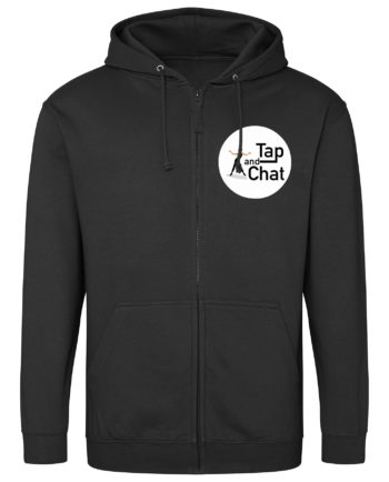 Tap and Chat Zipped Hoodie