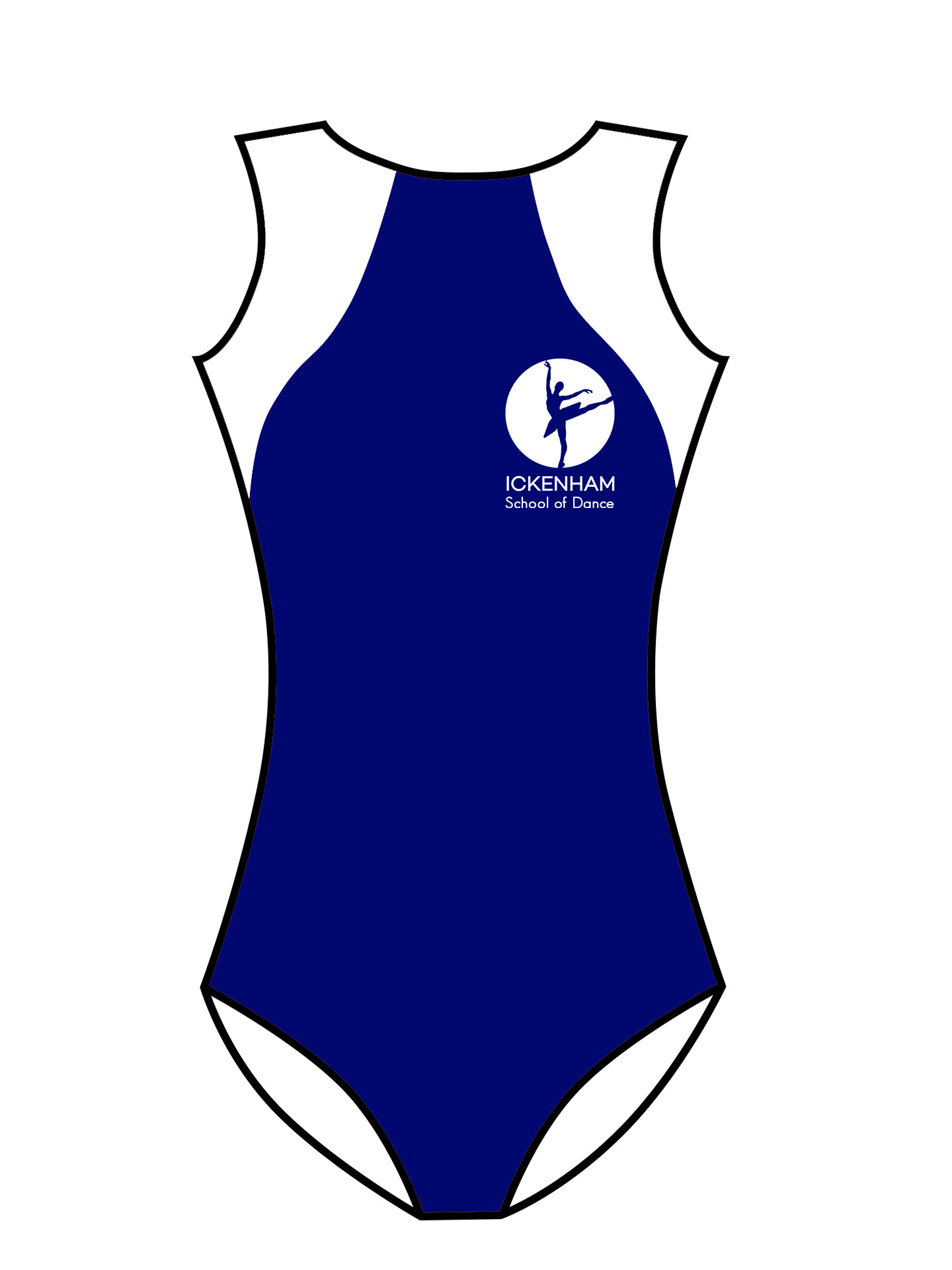 Ickenham School Of Dance Lycra Leotard Style 1