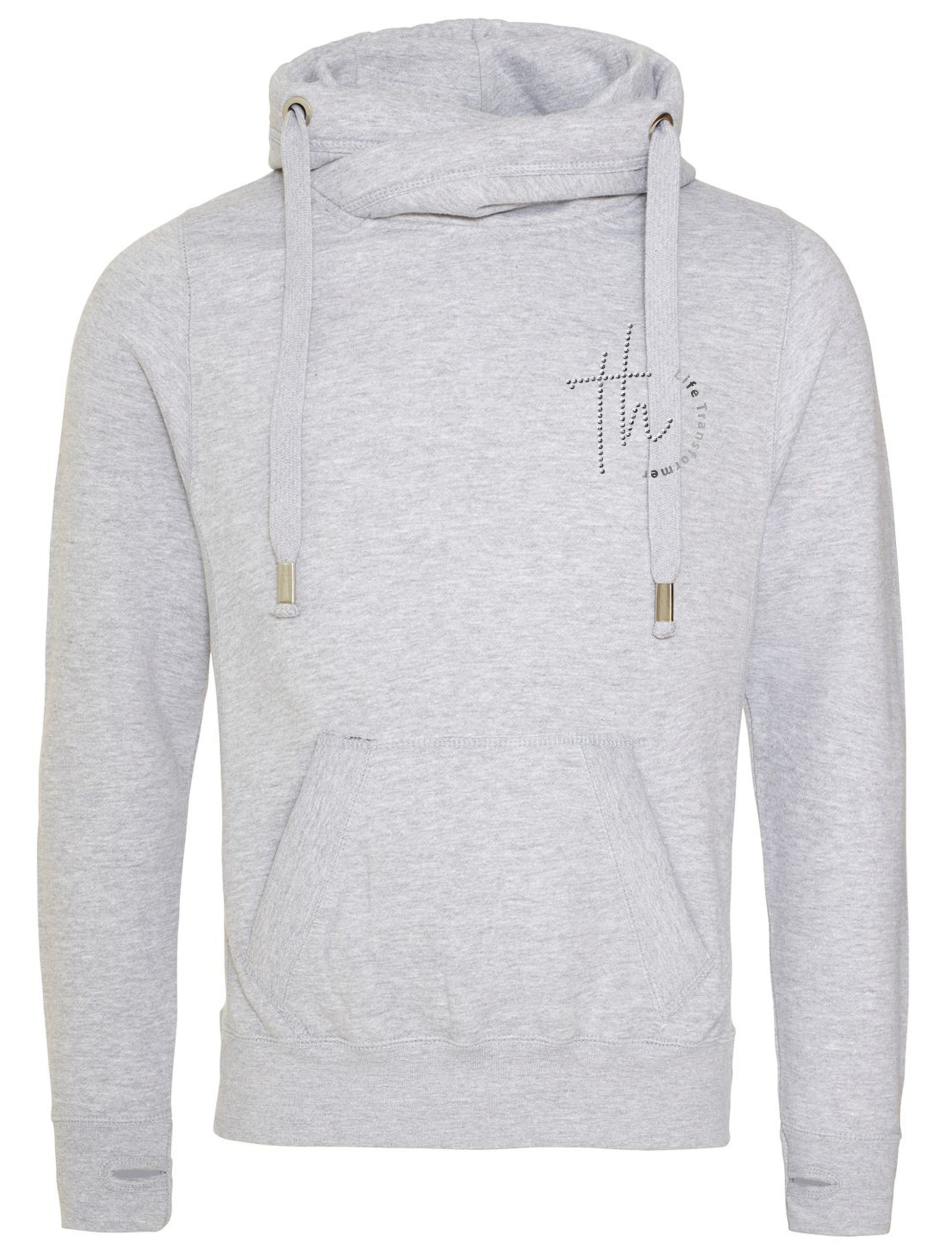 Tara Hammett Life Transformer Cross Neck Hoodie - Chest Logo - Image 3