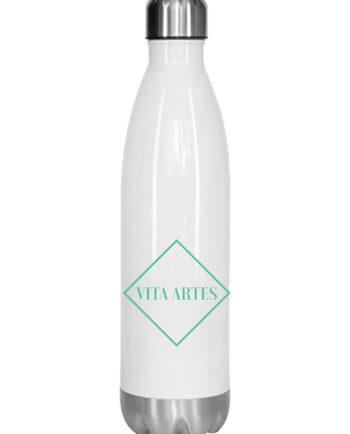 Vita Artes White Stainless Steel Drinks Bottle