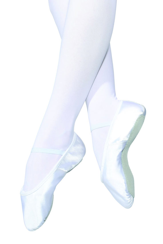 white ballet shoes