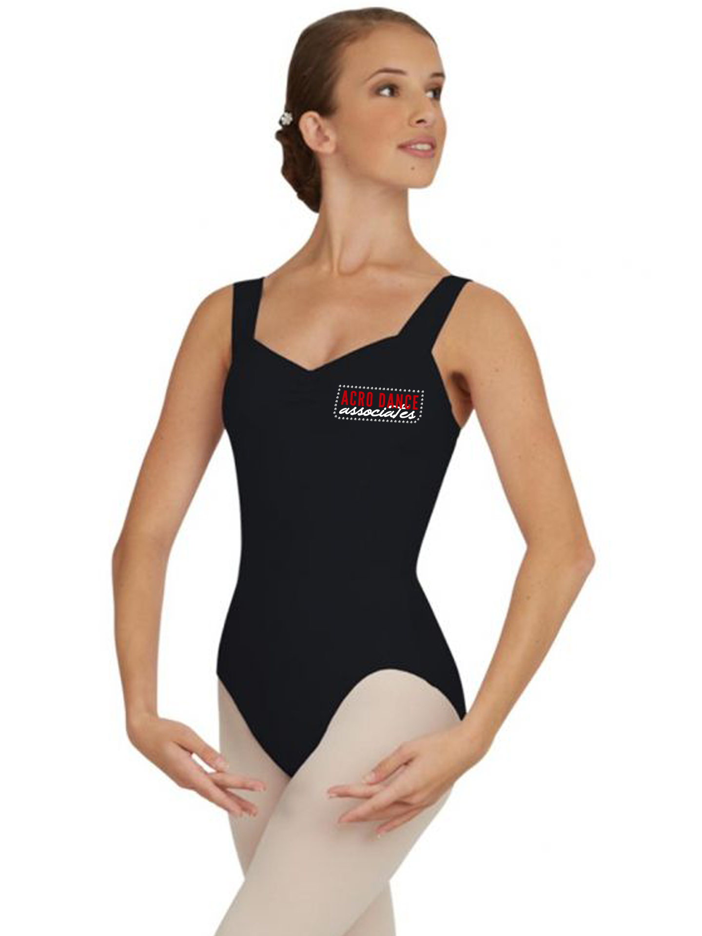 Acro Dance Associates Capezio Wide Strap Leotard | Rock the Dragon