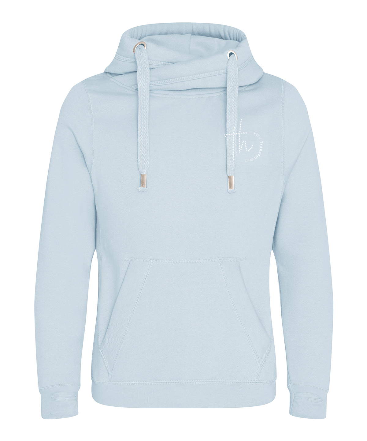 Tara Hammett Life Transformer Cross Neck Hoodie - Chest Logo - Image 12