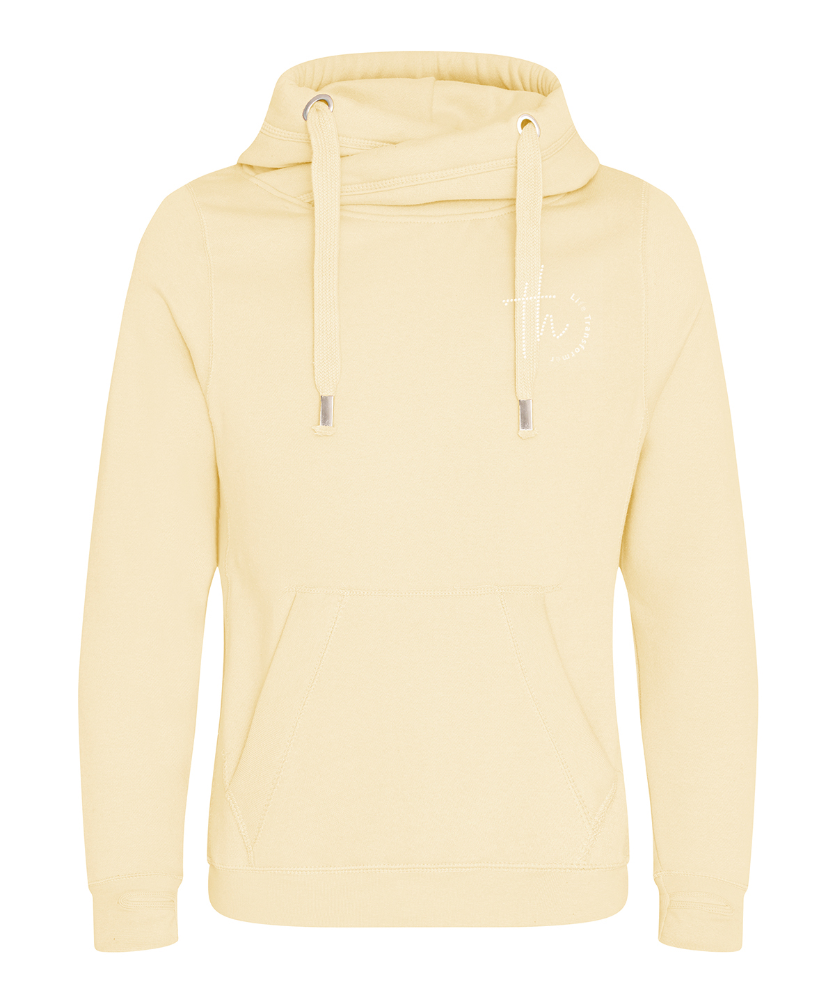 Tara Hammett Life Transformer Cross Neck Hoodie - Chest Logo - Image 13