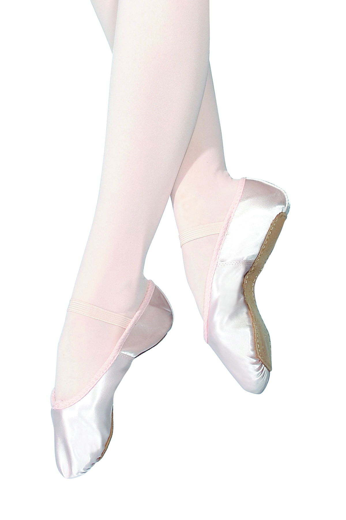 Full Sole Satin Ballet Shoes - Pink