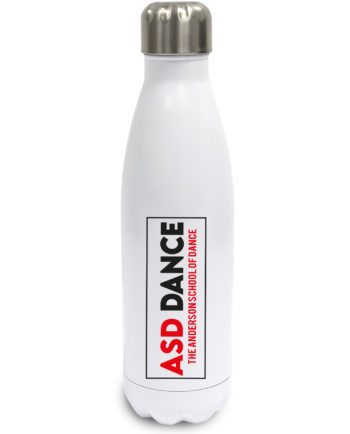 ASD Dance White Stainless Steel Drinks Bottle