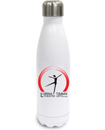 Lorna Timms Theatre Arts White Stainless Steel Drinks Bottle