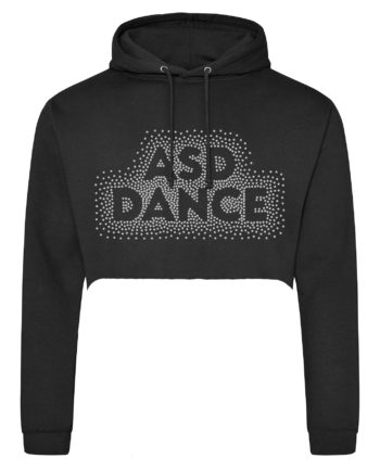 ASD Dance Rhinestone Crop Hoodie