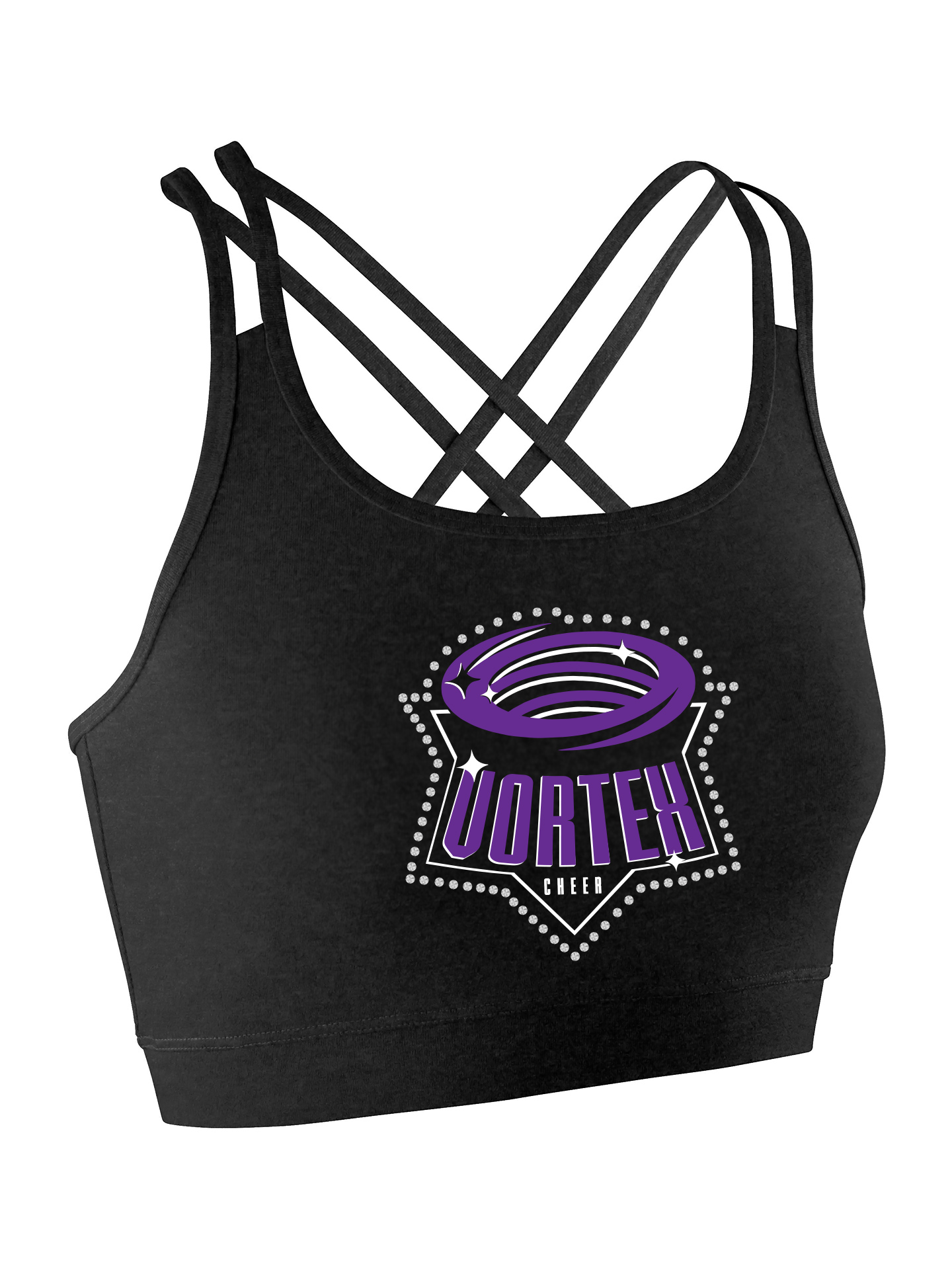 Vortex Cheer Back Detail Lycra Top - Image 2