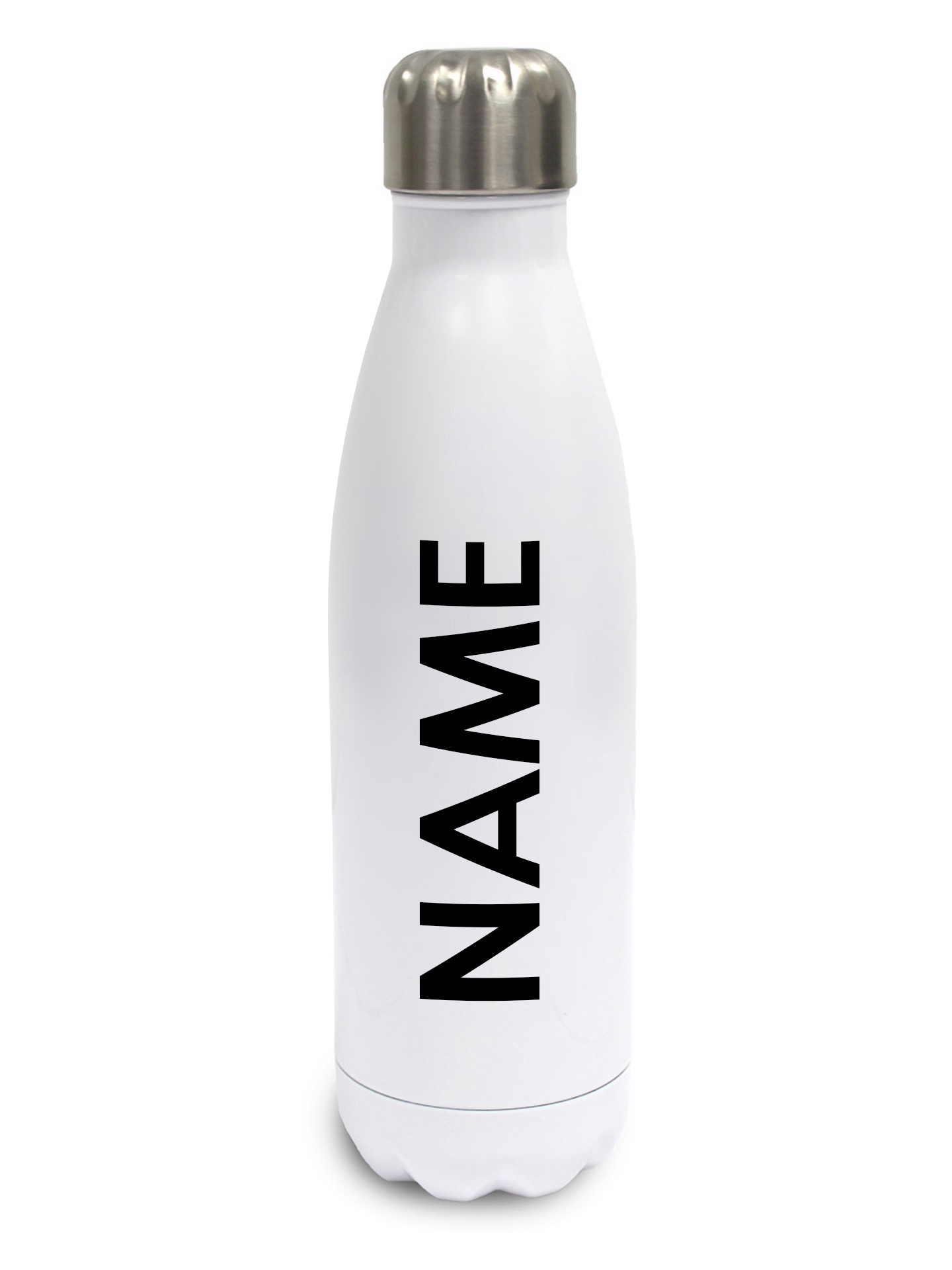 The Oak Circus Centre White Stainless Steel Drinks Bottle - Image 2