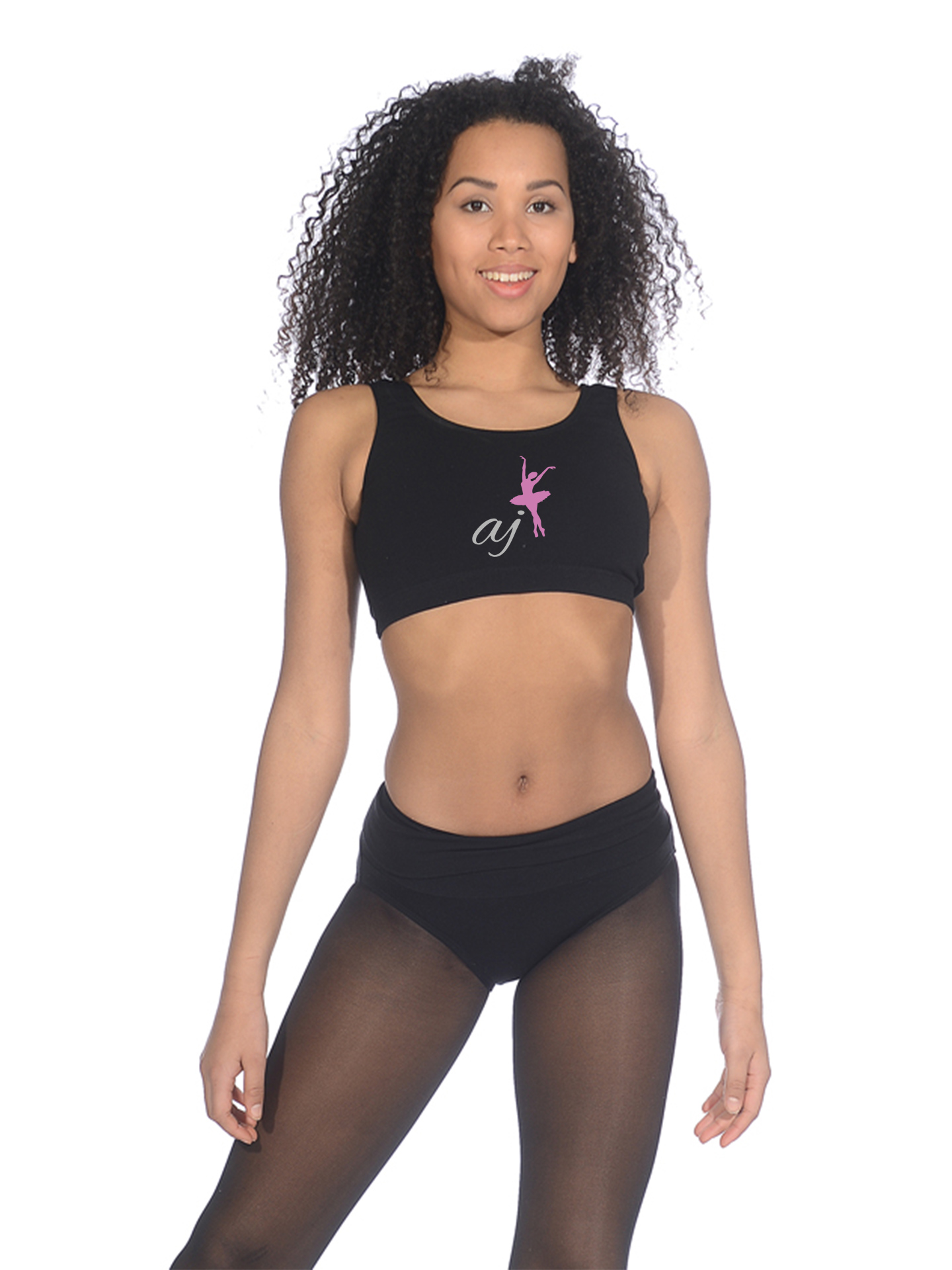 AJ Dance and Fitness Cotton Lycra Crop Top