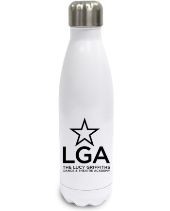 The Lucy Griffiths Dance and Theatre Academy White Stainless Steel Drinks Bottle