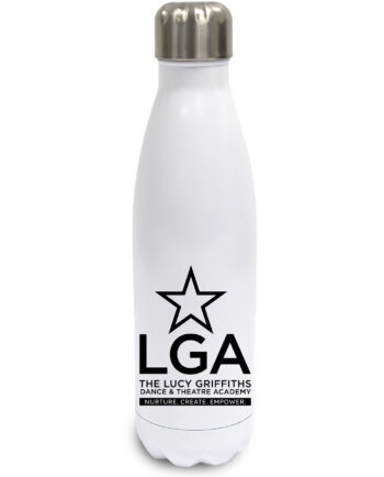 The Lucy Griffiths Dance and Theatre Academy White Stainless Steel Drinks Bottle
